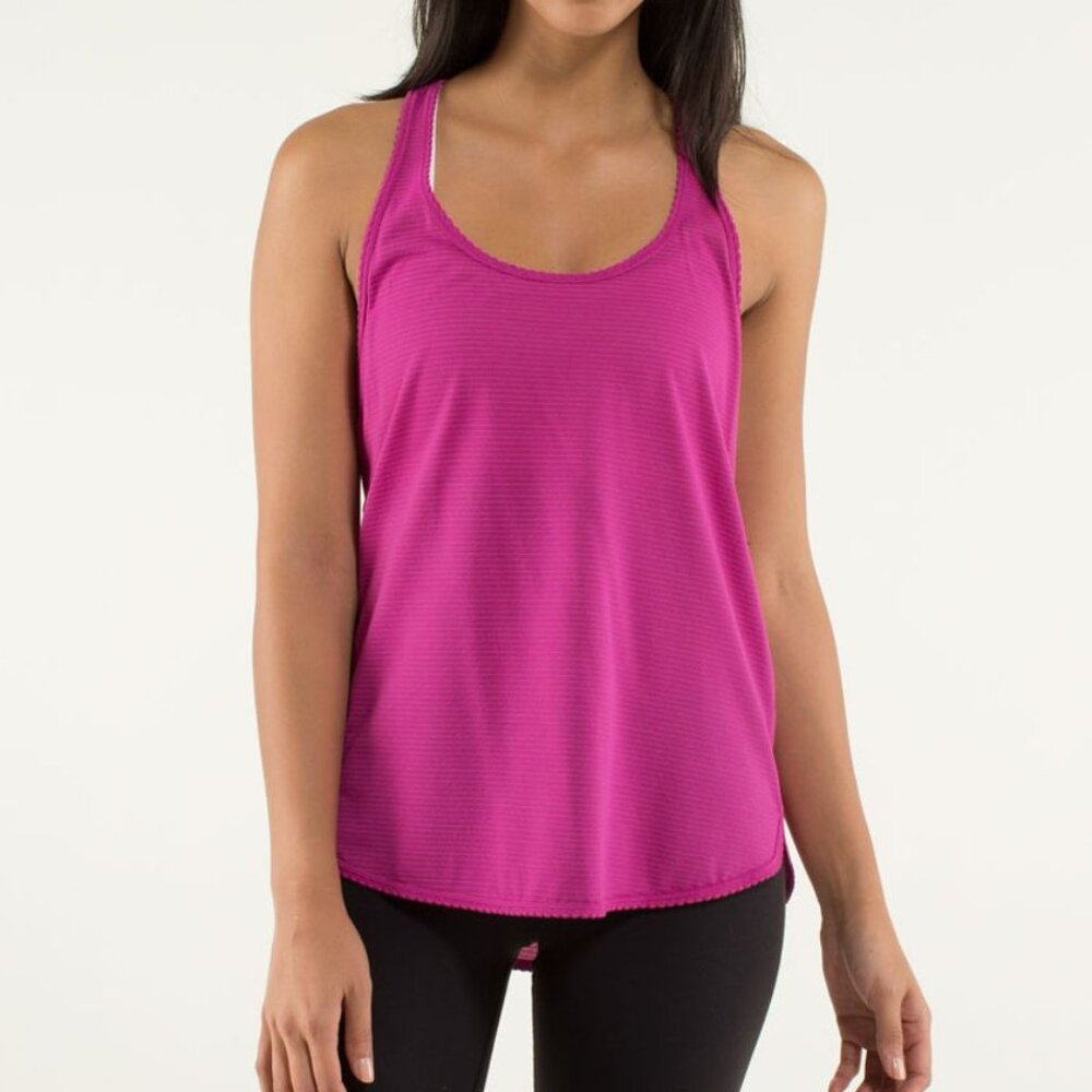 Lululemon 105 F Singlet Racerback Tank in Raspberry Small